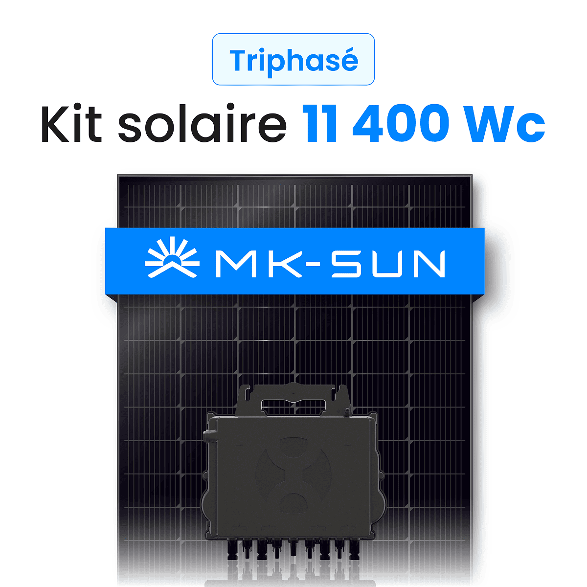 Kit solaire 11400W MK-Sun – Micro-onduleurs QT2 Triphasé