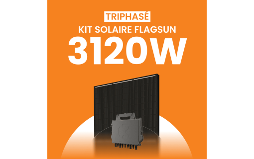 Kit solaire 3120W Amerisolar 520 Triphasé – Micro-onduleurs QT2
