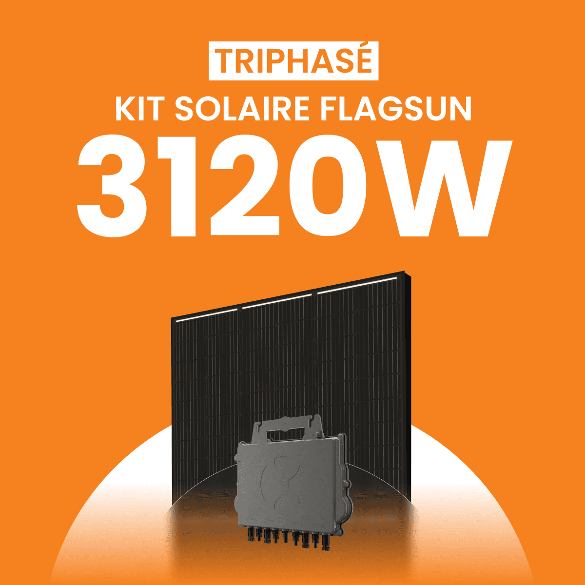 Kit solaire 3120W Amerisolar 520 Triphasé – Micro-onduleurs QT2