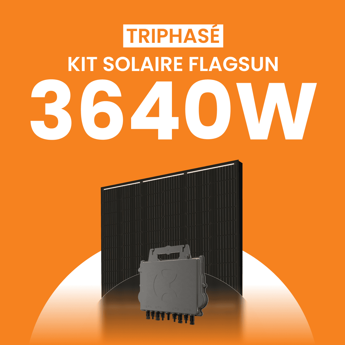 Kit solaire 3640W Amerisolar 520 Triphasé – Micro-onduleurs QT2