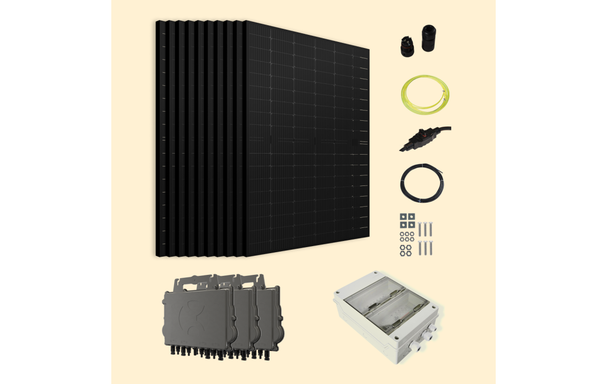 Kit solaire 5200W Flagsun 520 Triphasé – Micro-onduleurs QT2