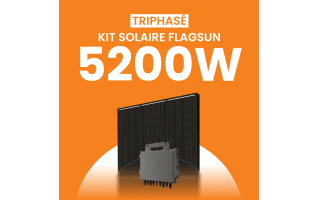 Kit solaire 5200W Flagsun 520 Triphasé – Micro-onduleurs QT2