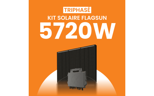 Kit solaire 5720W Flagsun 520 Triphasé – Micro-onduleurs QT2
