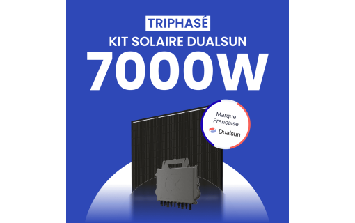 Kit Solaire Autoconsommation DualSun 7000W Triphasé - Micro onduleurs APS