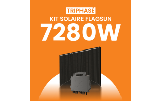 Kit solaire 7280W Flagsun 520 Triphasé – Micro-onduleurs QT2