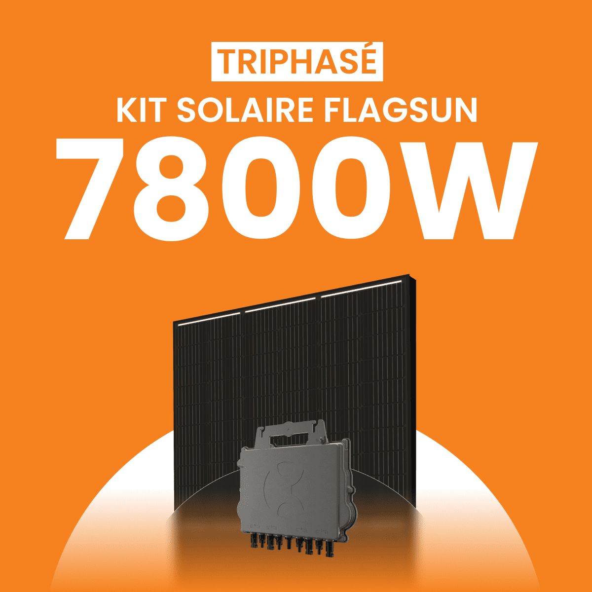 Kit solaire 7800W Flagsun 520 Triphasé – Micro-onduleurs QT2
