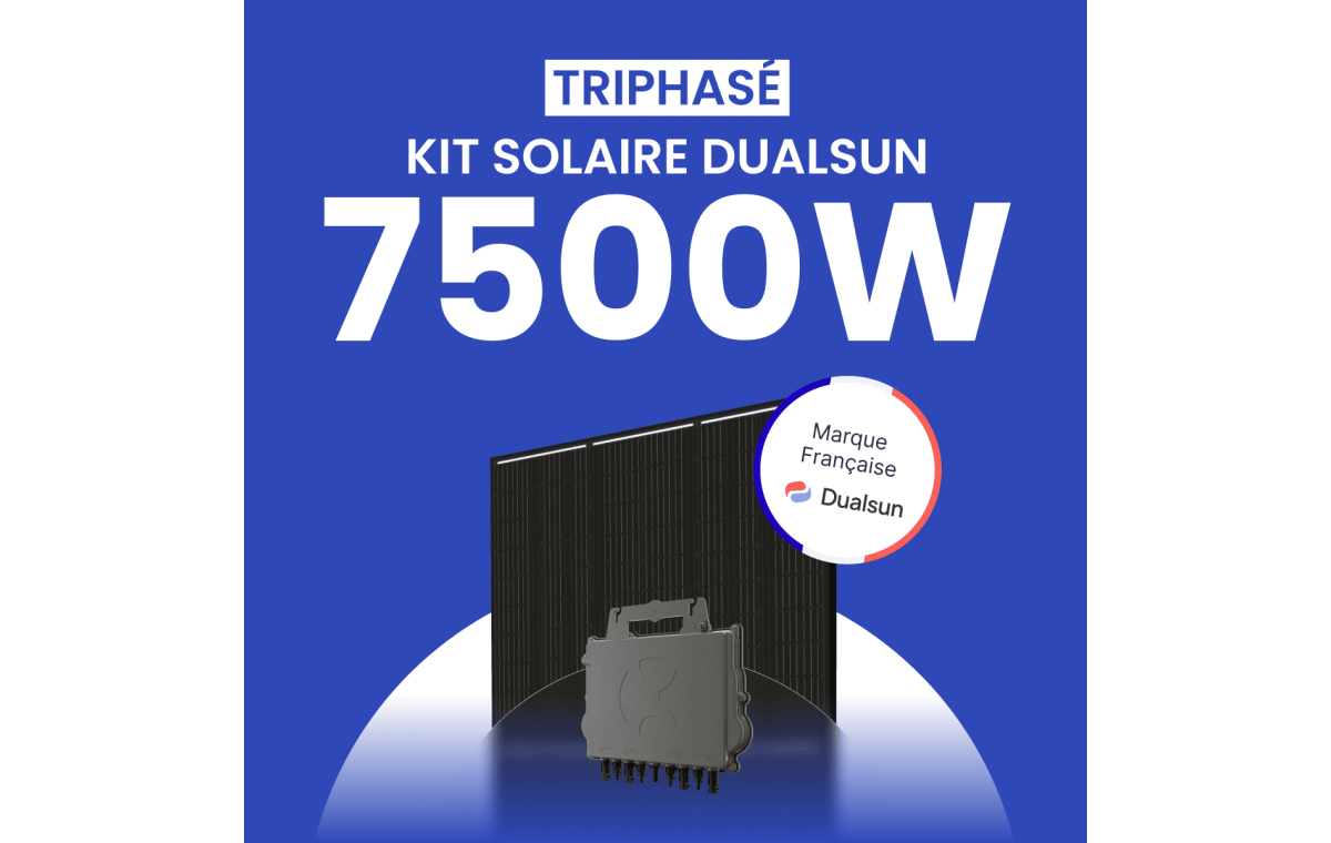 Kit Solaire Autoconsommation DualSun 7500W Triphasé - Micro onduleurs APS