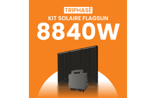 Kit solaire 8840W Flagsun 520 Triphasé – Micro-onduleurs QT2
