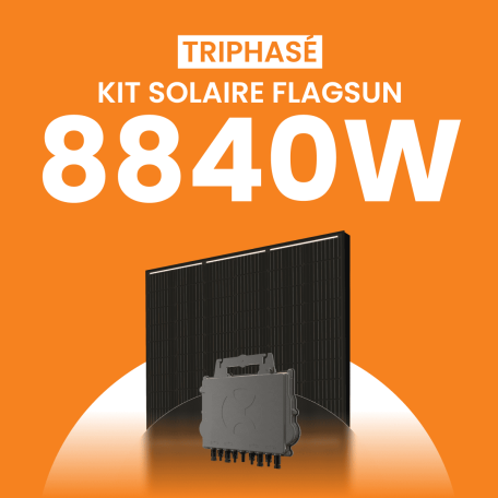 Kit solaire 8840W Flagsun 520 Triphasé – Micro-onduleurs QT2
