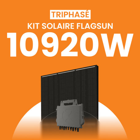 Kit solaire 10920W Flagsun 520 Triphasé – Micro-onduleurs QT2