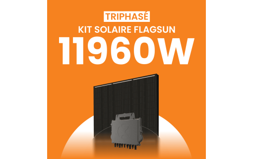 Kit solaire 11960W Flagsun 520 Triphasé – Micro-onduleurs QT2