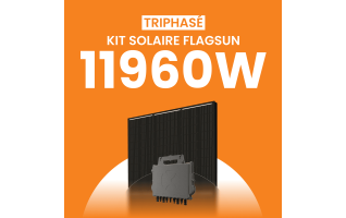Kit solaire 11960W Flagsun 520 Triphasé – Micro-onduleurs QT2