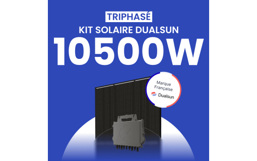 Kit Solaire Autoconsommation DualSun 10500W Triphasé - Micro onduleurs APS