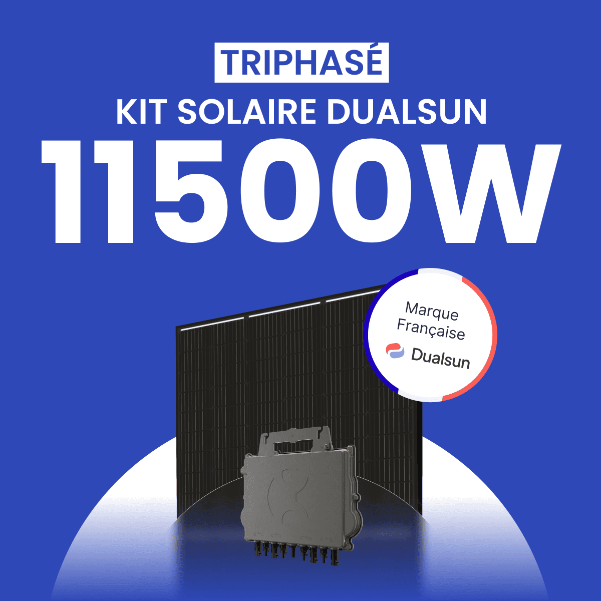 Kit Solaire Autoconsommation DualSun 11500W Triphasé - Micro onduleurs APS