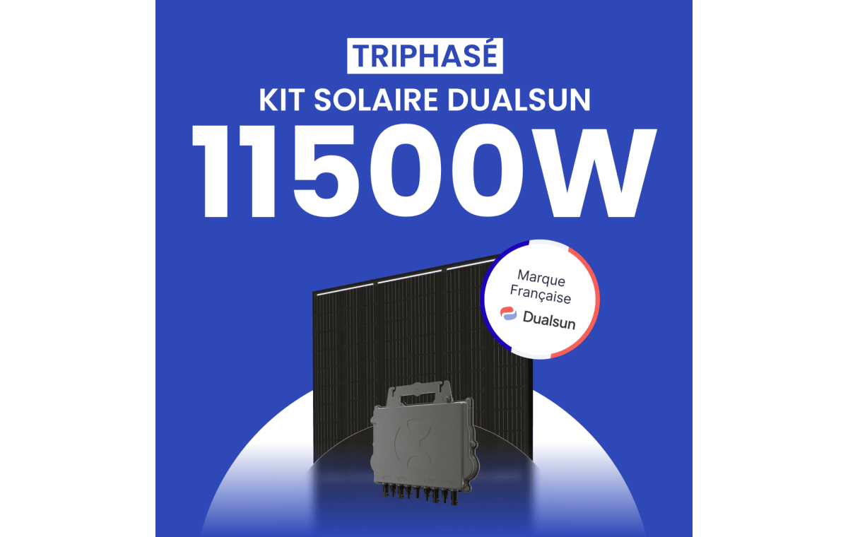 Kit Solaire Autoconsommation DualSun 11500W Triphasé - Micro onduleurs APS