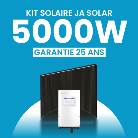 Kit Solaire 5000W JA Solar Onduleur Hybride SOLIS