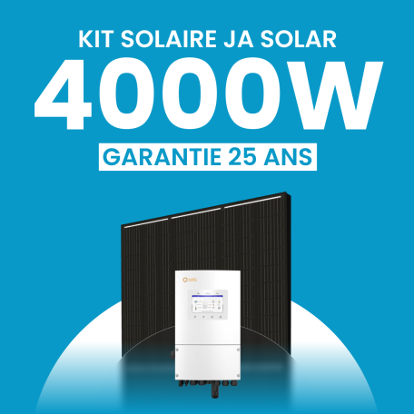 Kit Solaire Autoconsommation 4000W JA Solar Onduleur Hybride SOLIS