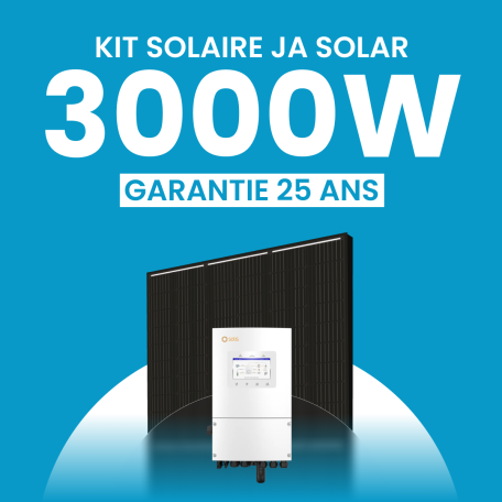 KIT 3000 W JA SOLAR ONDULEUR HYBRIDE SOLIS