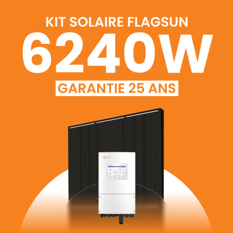 Kit Solaire Autoconsommation 6240W Flagsun Onduleur SOLIS Hybride