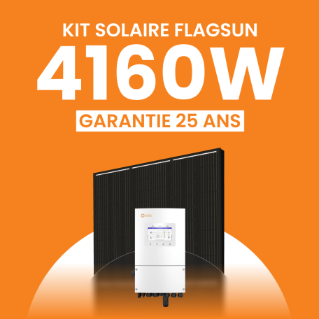 KIT 4160 FLAGSUN ONDULEUR SOLIS HYBRIDE