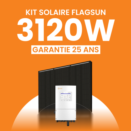 KIT 3120 flagsun ONDULEUR SOLIS HYBRIDE