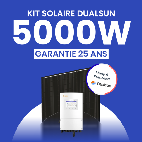 KIT 5000 DUALSUN ONDULEUR HYBRIDE SOLIS