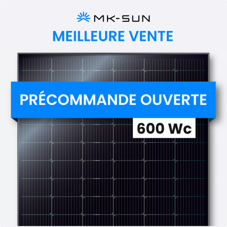 Panneau Solaire MK-SUN 600Wc Bifacial Biverre