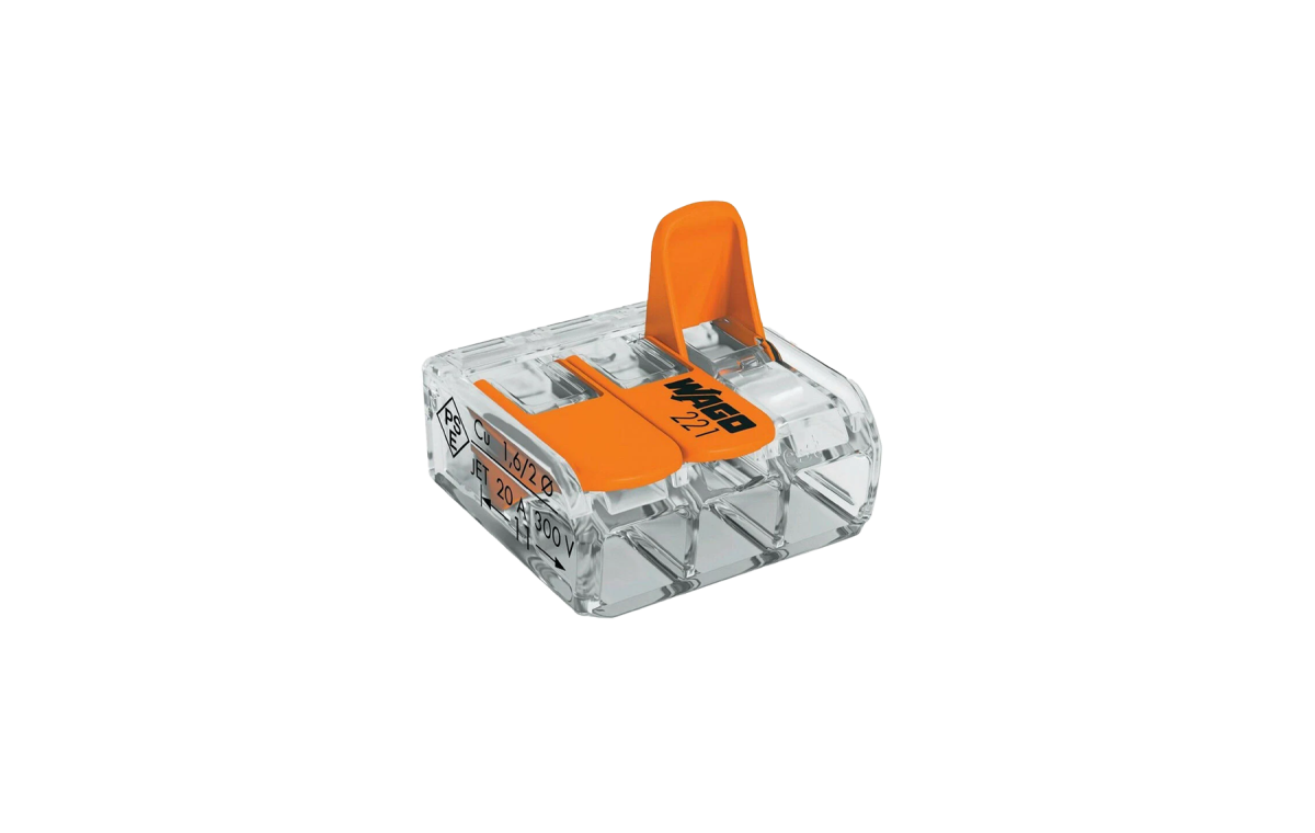 Borne de connexion 3x4mm2 à levier - Wago