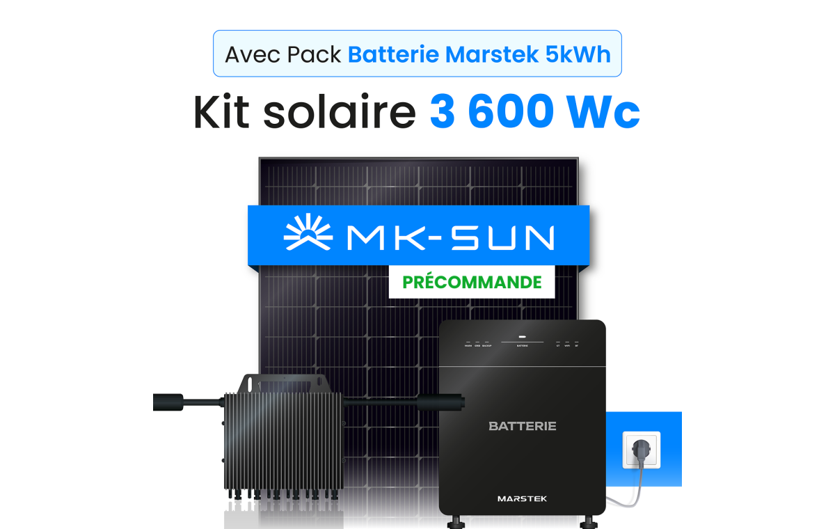 Kit solaire 3600W MK-SUN marstek  5Kwh Venus E
