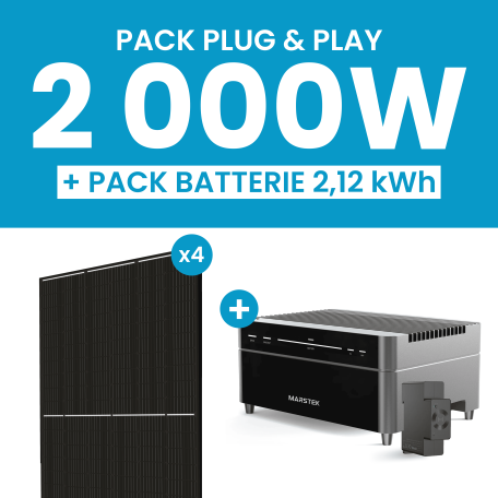 Kit solaire 2000W JA Solar avec batterie Marstek Venus A