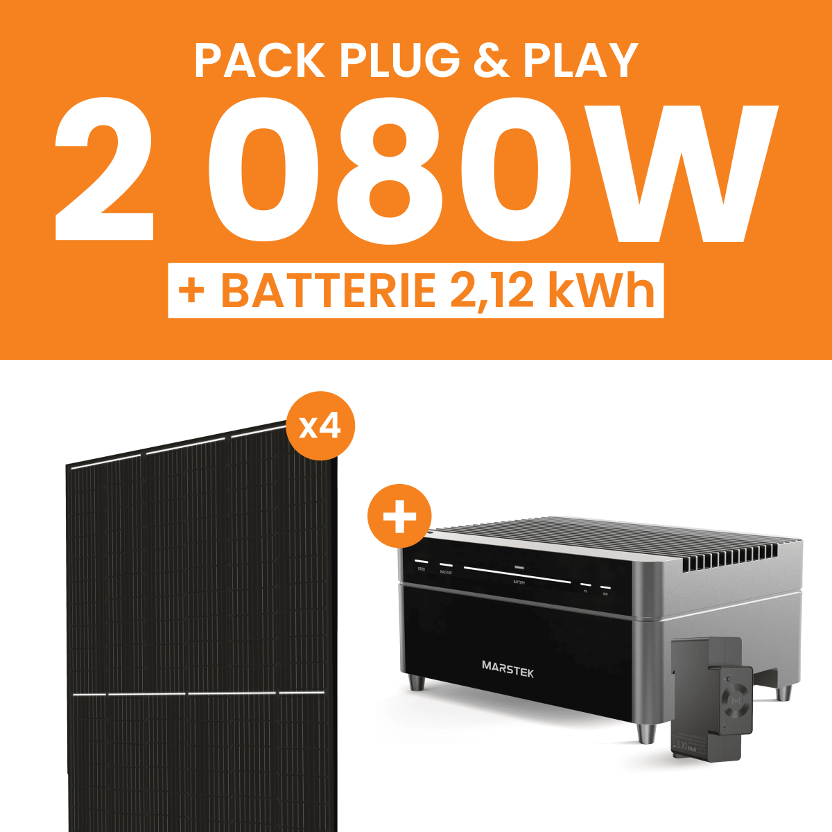 Kit solaire 2080W Flagsun avec batterie Marstek Venus A