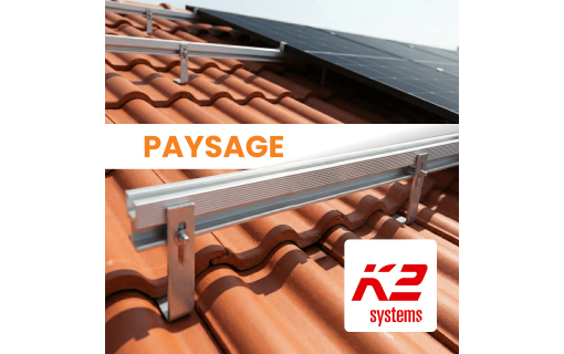 Kit de fixation tuiles paysage SingleRail 36 - K2 Systems