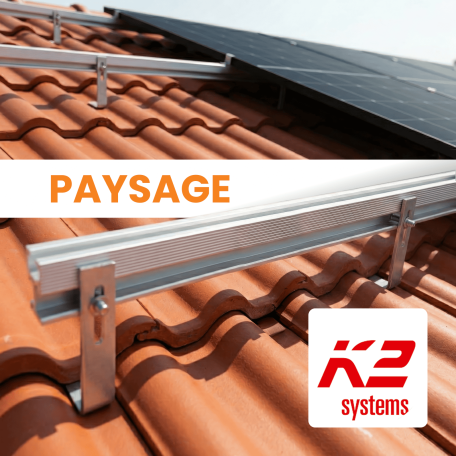 Kit de fixation tuiles paysage SingleRail 36 - K2 Systems