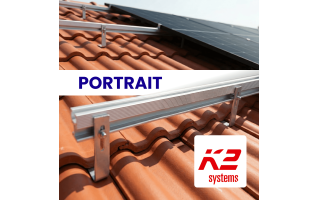 Kit de fixation tuiles portrait SingleRail 36 - K2 Systems