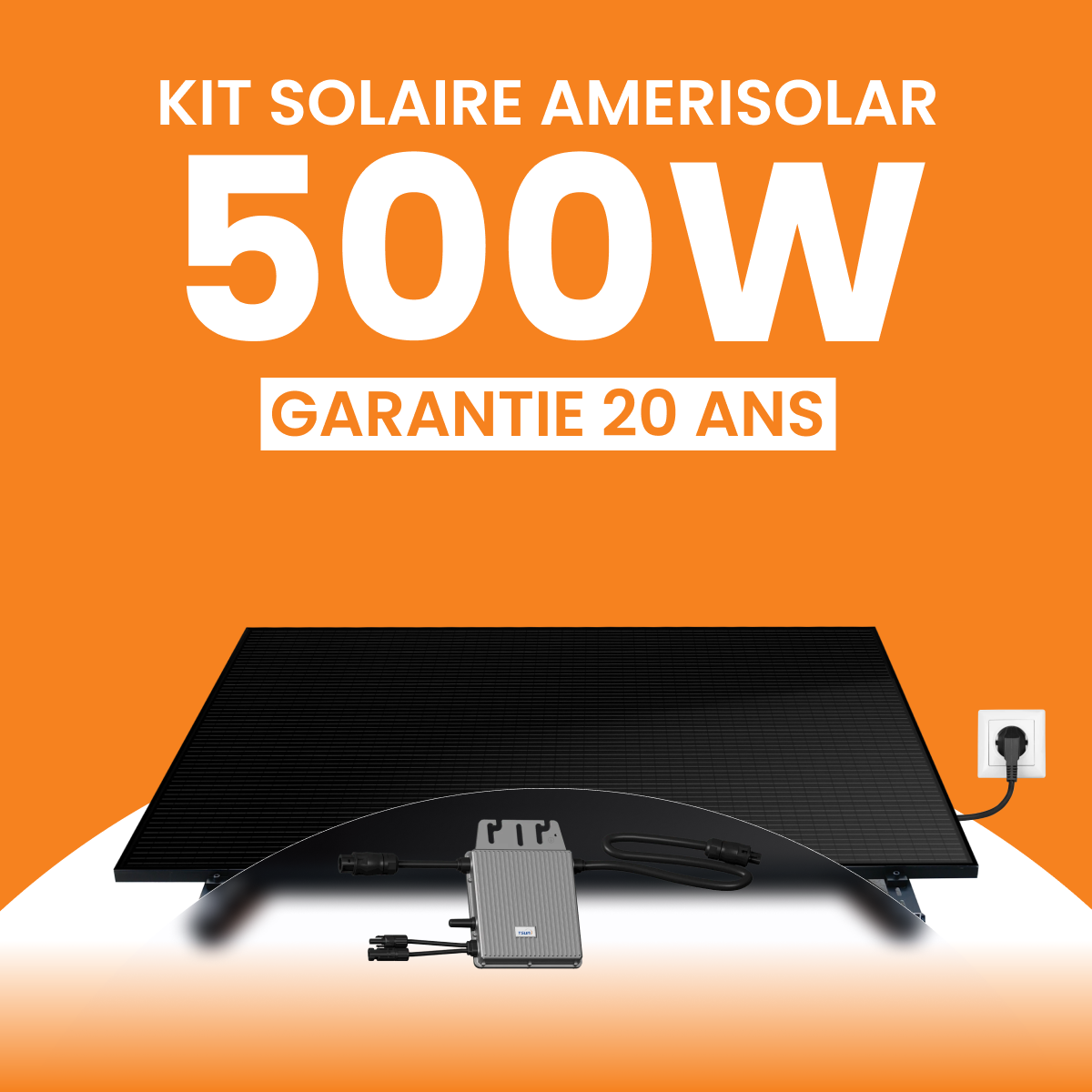 Kit solaire Plug & Play Amerisolar 500W