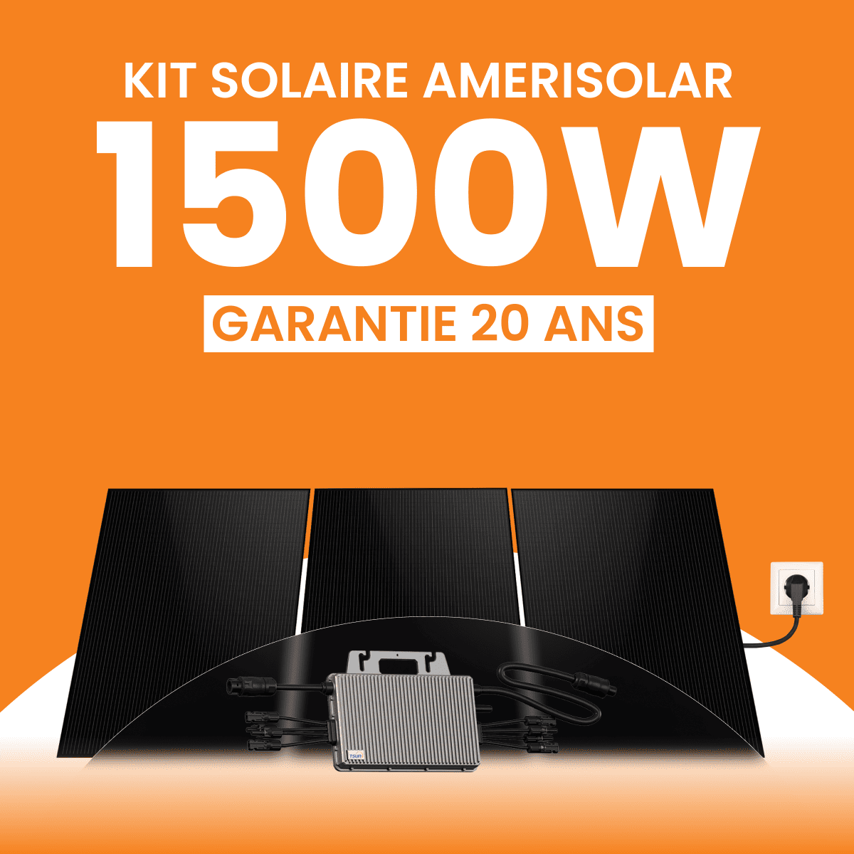 Kit panneau solaire plug and play 1500Wc Amerisolar
