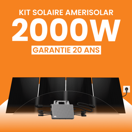 Kit panneau solaire plug and play 2000Wc Amerisolar
