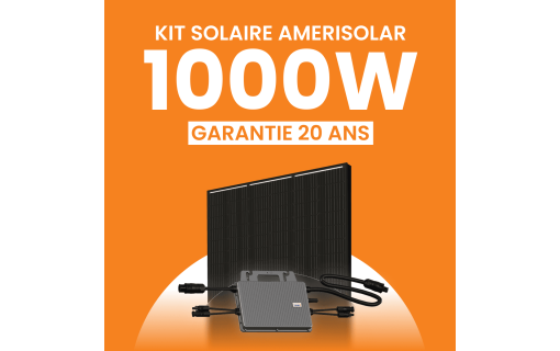 Kit solaire Autoconsommation 1000Wc Amerisolar - Micro-onduleur TSUN
