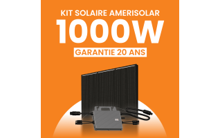 Kit solaire Autoconsommation 1000Wc Amerisolar - Micro-onduleur TSUN