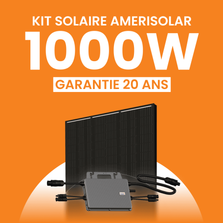 Kit solaire Autoconsommation 1000Wc Amerisolar - Micro-onduleur TSUN