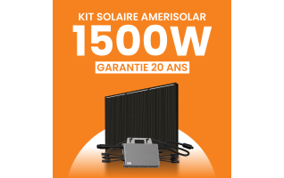 Kit solaire Autoconsommation 1500Wc Amerisolar - Micro-onduleur TSUN