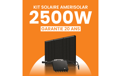 Kit solaire Autoconsommation 2500Wc Amerisolar - Micro-onduleur TSUN