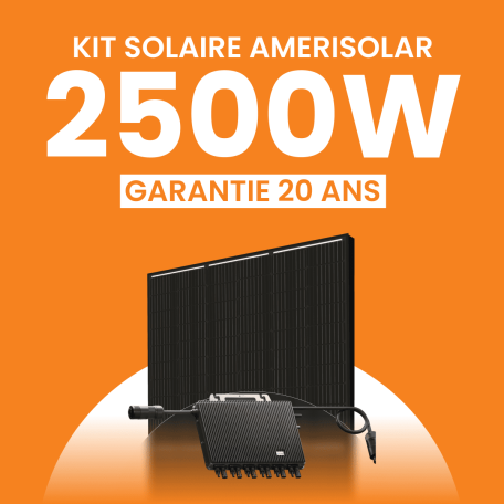 Kit solaire Autoconsommation 2500Wc Amerisolar - Micro-onduleur TSUN