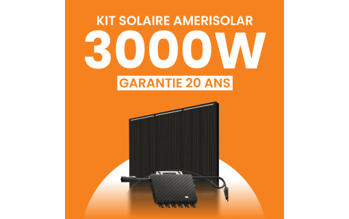 Kit solaire Autoconsommation 3000Wc Amerisolar - Micro-onduleur TSUN