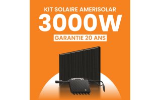 Kit solaire Autoconsommation 3000Wc Amerisolar - Micro-onduleur TSUN