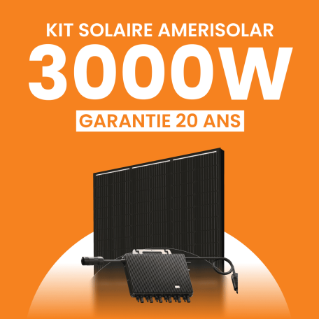 Kit solaire Autoconsommation 3000Wc Amerisolar - Micro-onduleur TSUN