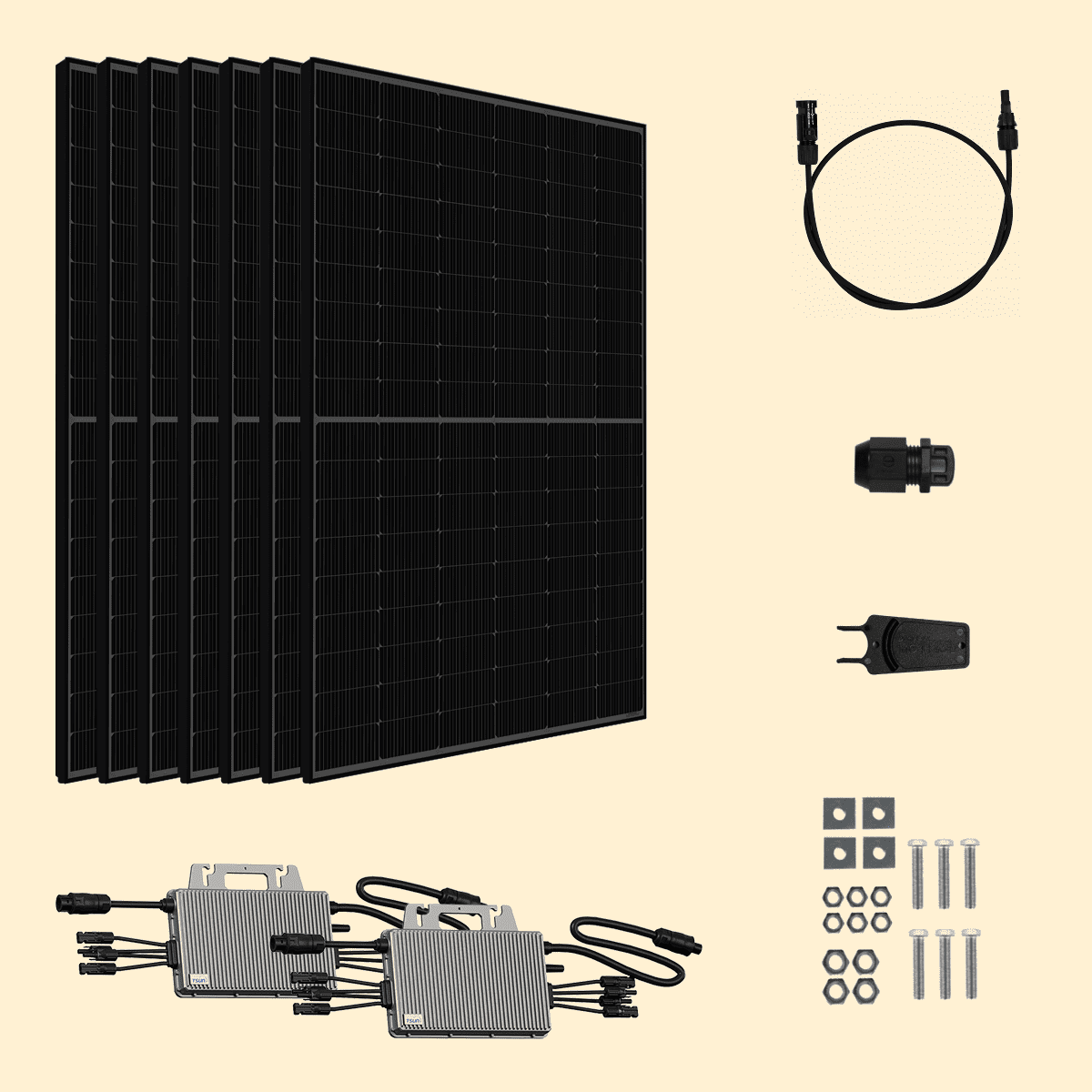 Kit solaire Autoconsommation 3500Wc Amerisolar - Micro-onduleur TSUN