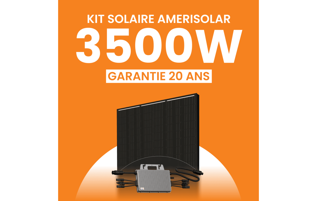 Kit solaire Autoconsommation 3500Wc Amerisolar - Micro-onduleur TSUN