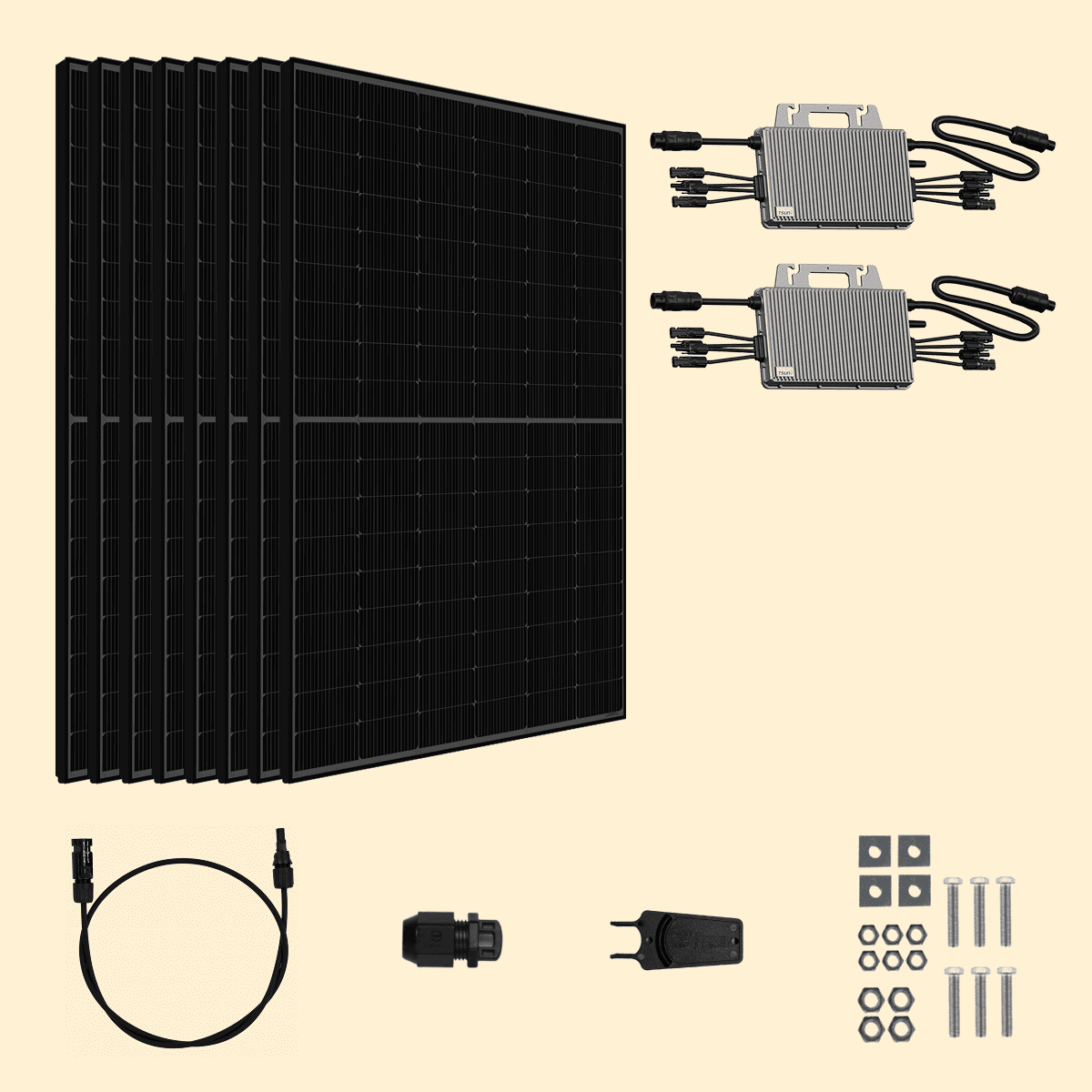 Kit solaire Autoconsommation 4000Wc Amerisolar - Micro-onduleur TSUN