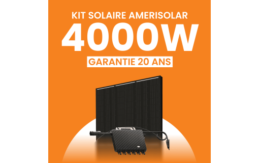 Kit solaire Autoconsommation 4000Wc Amerisolar - Micro-onduleur TSUN